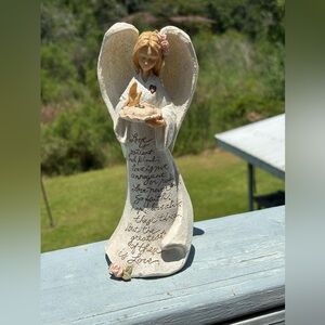 Enesco Foundations -Woman Holding Wedding Rings Love Bible Verse Karen Hahn